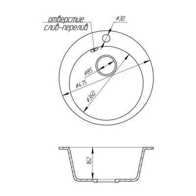 Будкрам купить Кухонная мойка Cosh D47 kolor 420 (COSHD47K420) Кухонная мойка Cosh D47 kolor 420 (COSHD47K420) 2