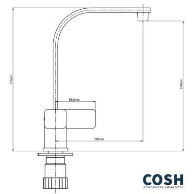 Будкрам купить Смеситель для кухни Cosh (CRM)S-10-007F Смеситель для кухни Cosh (CRM)S-10-007F 2