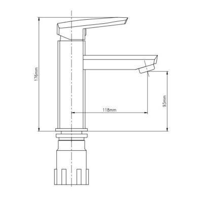 Будкрам купить Смеситель для раковины GF (CRM)S-09-001F Смеситель для раковины GF (CRM)S-09-001F 2