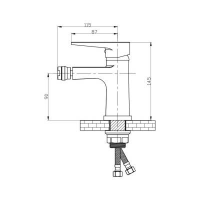 Будкрам купить Смеситель для биде GF (CRM)S-01-001AF Смеситель для биде GF (CRM)S-01-001AF 2
