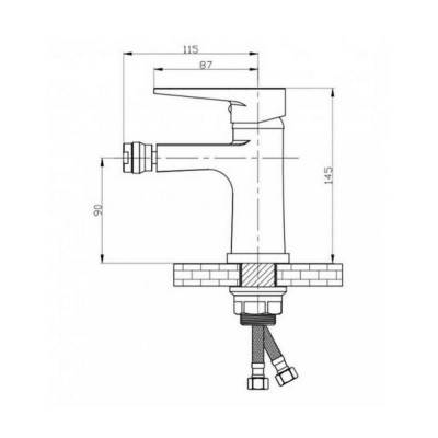 Будкрам купить Смеситель для биде GF (CRM)S-02-001AF Смеситель для биде GF (CRM)S-02-001AF 2