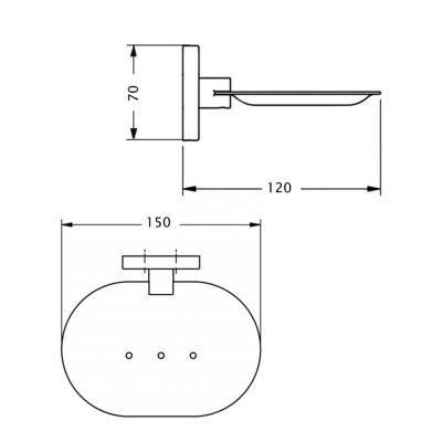 Будкрам купить Мыльница Cosh (CRM)S-80-908A Мыльница Cosh (CRM)S-80-908A 2