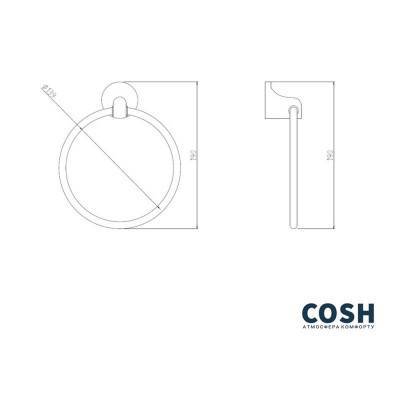 Будкрам купить Полотенцедержатель Cosh (CRM)S-80-907 Полотенцедержатель Cosh (CRM)S-80-907 2