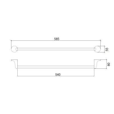 Будкрам купить Полотенцедержатель Cosh (CRM)S-80-901 Полотенцедержатель Cosh (CRM)S-80-901 2