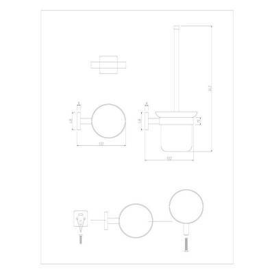 Будкрам купить Ершик для унитаза Cosh (CRM)S-81-605 Ершик для унитаза Cosh (CRM)S-81-605 2