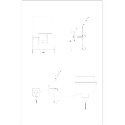 Будкрам купить Держатель для туалетной бумаги GF (CRM)S-2703 Держатель для туалетной бумаги GF (CRM)S-2703 2