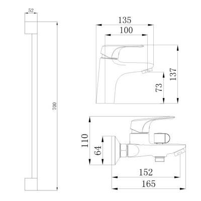 Будкрам купить Набор смесителей Cosh (CRM)/B- 35-01555 Набор смесителей Cosh (CRM)/B- 35-01555 2