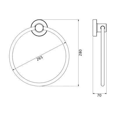 Будкрам купить Полотенцедержатель GF (CRM)S-2904 Полотенцедержатель GF (CRM)S-2904 2