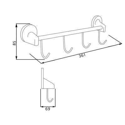 Будкрам купить Крючок GF (CRM)S-2814-4 Крючок GF (CRM)S-2814-4 2