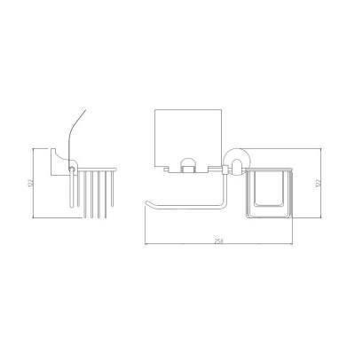 Будкрам купить Держатель для туалетной бумаги GF (CRM)S-2803-1 Держатель для туалетной бумаги GF (CRM)S-2803-1 2