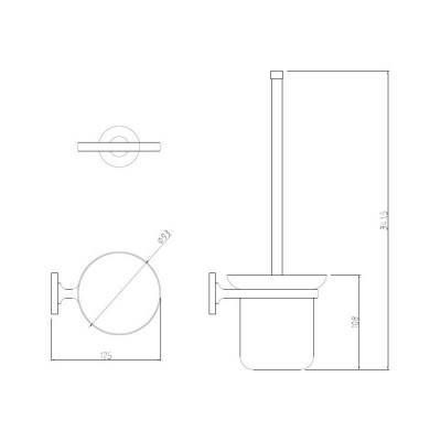 Будкрам купить Ершик для унитаза GF (CRM)S-2810 Ершик для унитаза GF (CRM)S-2810 2