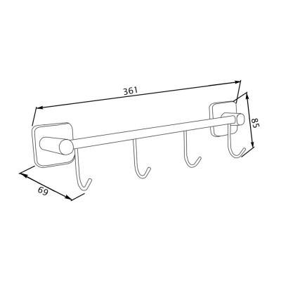 Будкрам купить Крючок GF (CRM)S-2714-4 Крючок GF (CRM)S-2714-4 2