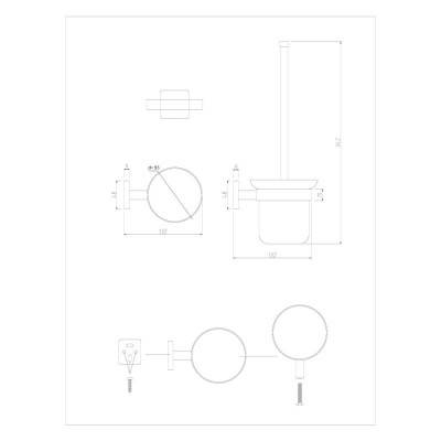 Будкрам купить Ершик для унитаза GF (CRM)S-2710 Ершик для унитаза GF (CRM)S-2710 2