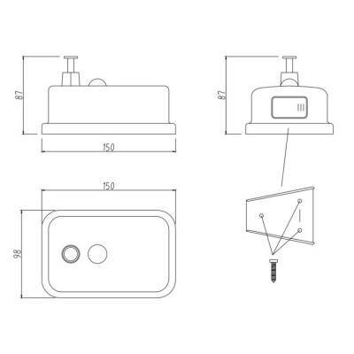 Будкрам купить Диспенсер для жидкого мыла Cosh (CRM)S-82-103-5 Диспенсер для жидкого мыла Cosh (CRM)S-82-103-5 2