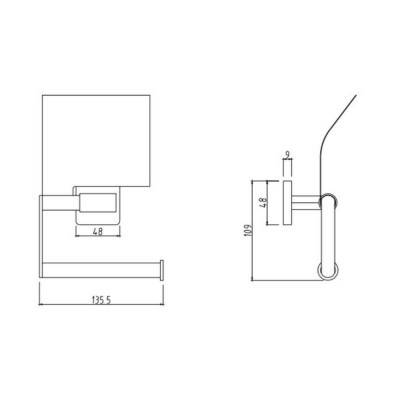 Будкрам купить Держатель для туалетной бумаги Cosh (CRM)S-82-106 Держатель для туалетной бумаги Cosh (CRM)S-82-106 2