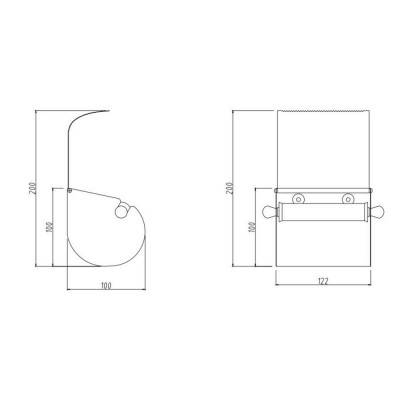Будкрам купить Держатель для туалетной бумаги Cosh (CRM)S-82-107 Держатель для туалетной бумаги Cosh (CRM)S-82-107 2