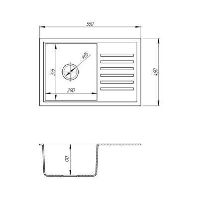 Будкрам купить Кухонная мойка Cosh 5546 kolor 210 (COSH5546K210) Кухонная мойка Cosh 5546 kolor 210 (COSH5546K210) 2