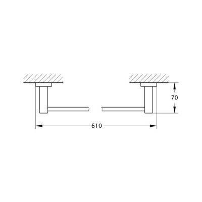Будкрам купить Полотенцедержатель GF (BLB)S-2601 Полотенцедержатель GF (BLB)S-2601 2