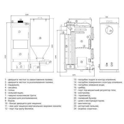 Будкрам купити Котел твердопаливний пелетний Thermo Alliance Vulcan AUTO VASF 50 Котел твердопаливний пелетний Thermo Alliance Vulcan AUTO VASF 50 2