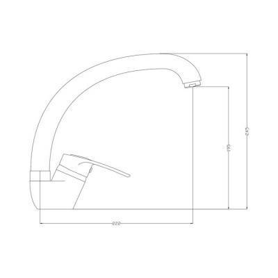 Будкрам купить Смеситель для кухни GF (CRM)S-13-008F Смеситель для кухни GF (CRM)S-13-008F 2