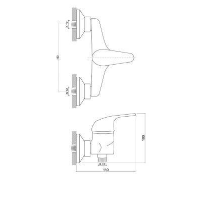 Будкрам купить Смеситель для душа Touch-Z Premierа-40 010 Смеситель для душа Touch-Z Premierа-40 010 2