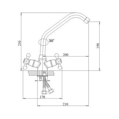 Будкрам купить Смеситель для кухни Touch-Z Mayfair 271K Смеситель для кухни Touch-Z Mayfair 271K 2