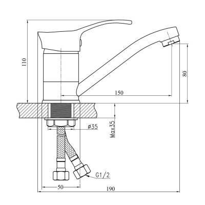 Будкрам купить Смеситель для кухни Touch-Z Eris 003М Смеситель для кухни Touch-Z Eris 003М 2