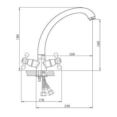 Будкрам купить Смеситель для кухни Touch-Z Mayfair 272F Смеситель для кухни Touch-Z Mayfair 272F 2