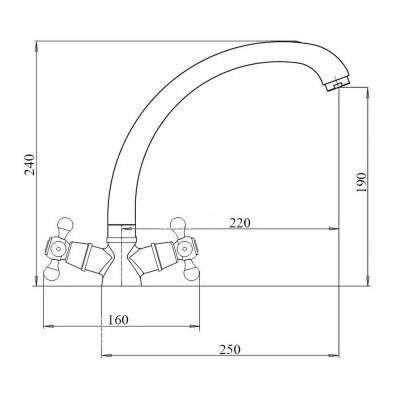 Будкрам купить Смеситель для кухни Touch-Z Mayfair 273F Смеситель для кухни Touch-Z Mayfair 273F 2