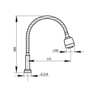 Будкрам купить Излив для кухни Touch-Z 260 Излив для кухни Touch-Z 260 2