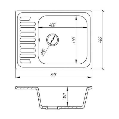 Будкрам купити Кухонна мийка Fosto 6449 SGA-210 (FOS6449SGA210) Кухонна мийка Fosto 6449 SGA-210 (FOS6449SGA210) 2