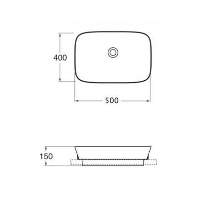 Будкрам купить Раковина-чаша Azzurra Prua PRU50B1IN Раковина-чаша Azzurra Prua PRU50B1IN 2