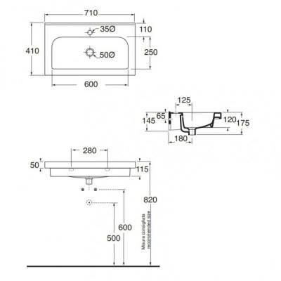 Будкрам купить Раковина Azzurra Cult TR741MB1 Shiny white Раковина Azzurra Cult TR741MB1 Shiny white 2