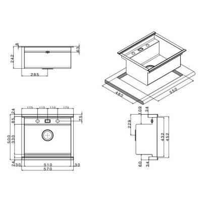 Будкрам купити Набір Apell Мийка кухонна Regola Satin RE601IKITB + змішувач Telescopic APF1260CR Набір Apell Мийка кухонна Regola Satin RE601IKITB + змішувач Telescopic APF1260CR 2