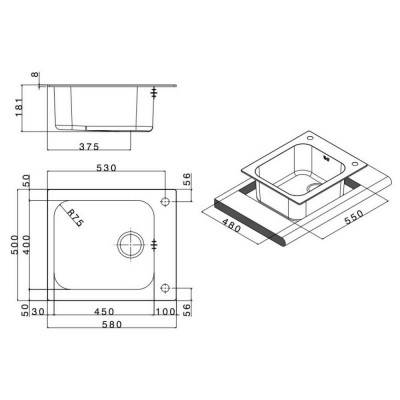 Будкрам купить Кухонная мойка Apell Torino TO58IBC Brushed Кухонная мойка Apell Torino TO58IBC Brushed 2