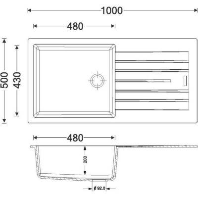 Будкрам купить Кухонная мойка Apell Pietra Plus PTPL1001AL Alluminium Кухонная мойка Apell Pietra Plus PTPL1001AL Alluminium 2