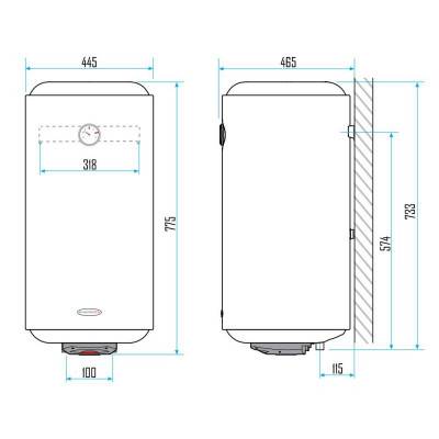 Будкрам купити Водонагрівач Aquahot 80 л, мокрий ТЕН 1,5 кВт 142611020105041 Водонагрівач Aquahot 80 л, мокрий ТЕН 1,5 кВт 142611020105041 2