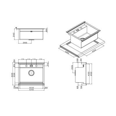 Будкрам купити Набір Apell Мийка кухонна Regola Polish RE601IKITW + змішувач Telescopic APF1260CR Набір Apell Мийка кухонна Regola Polish RE601IKITW + змішувач Telescopic APF1260CR 2