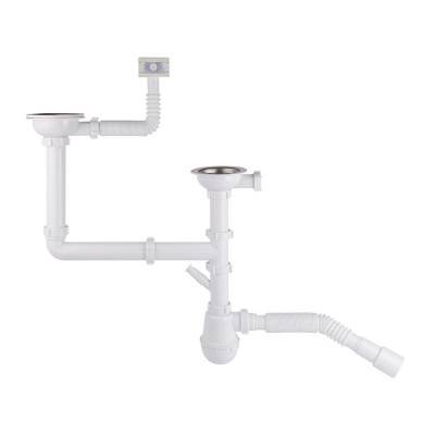 Будкрам купить Сифон для двойной кухонной мойки Krono Plast ЕМ2550EURO