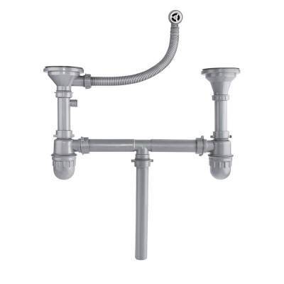 Будкрам купить Сифон для кухонной мойки Imperial 104-2 с круглым переливом