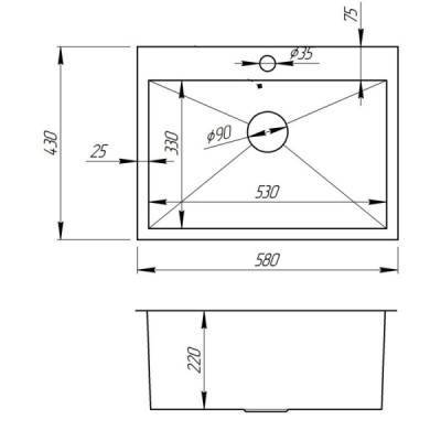 Будкрам купити Кухонна мийка Imperial Handmade D5843BL 2.7 / 1.0 мм (IMPD5843BLPVDH10) Кухонна мийка Imperial Handmade D5843BL 2.7 / 1.0 мм (IMPD5843BLPVDH10) 2