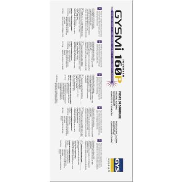 Будкрам купити Зварювальний інвертор GYS Gysmi 160 P Зварювальний інвертор GYS Gysmi 160 P 3