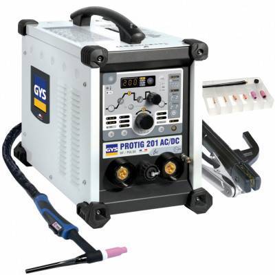 Будкрам купить Сварочный инвертор GYS PROTIG 201 AC/DC с аксессуарами SR26DB (063945)