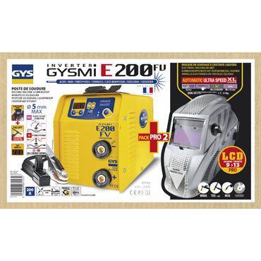 Будкрам купить Сварочный инвертор GYS Gysmi E200 FV + Маска LCD Hermes 9/13