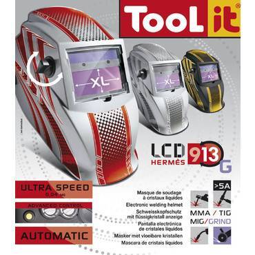 Будкрам купити Маска зварника GYS LCD HERMES 9/13 G SILVER Маска зварника GYS LCD HERMES 9/13 G SILVER 2