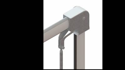 Будкрам купити Кронштейн шарнірний для складання стріли Roger Technology SND / BA / 68 / DW