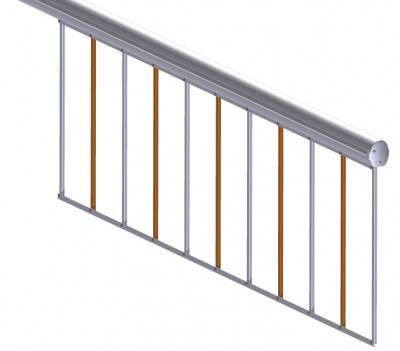 Будкрам купити Шторка алюмінієва 2 м Roger Technology з бронзовими втулками і гвинтами з нержавіючої сталі для Bionik-4