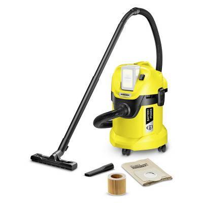 Будкрам купить Аккумуляторный хозяйственный пылесос Karcher WD 3 Battery (1.629-910.0), без акб