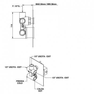 Будкрам купити Внутрішня частина змішувача для душу
