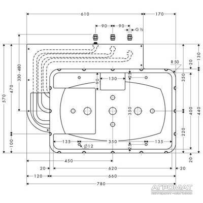 Будкрам купити Rainmaker Внутрішня частина верхнього душа Rainmaker Внутрішня частина верхнього душа 2